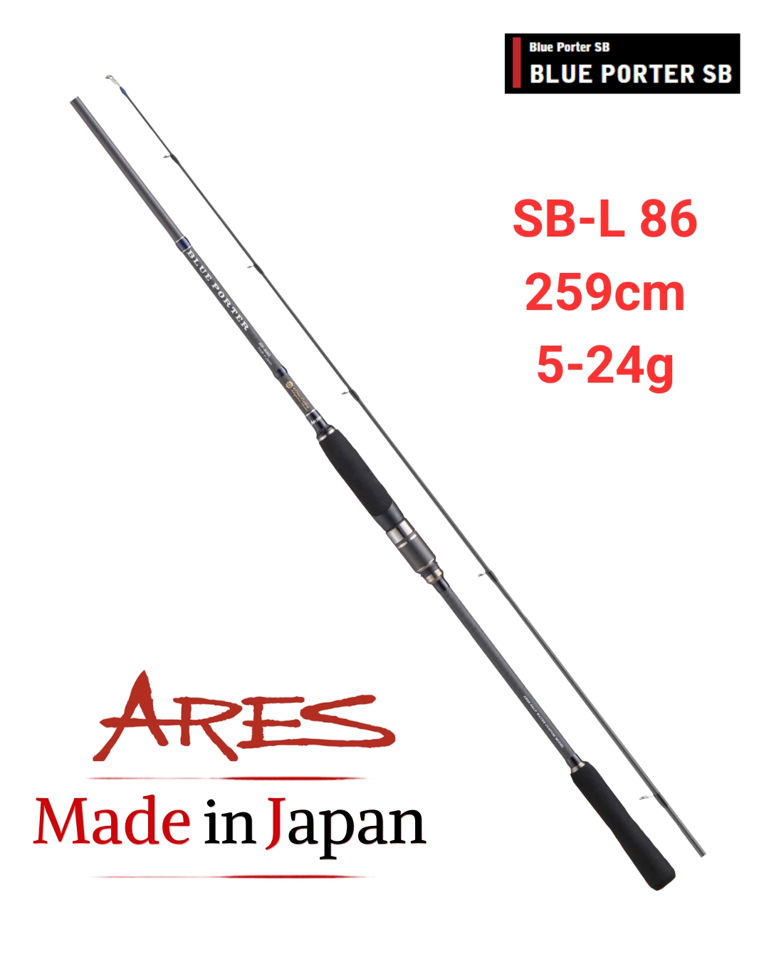 Ares Blue Porter SB-L 86 259cm 5-24g Spin Kamışı