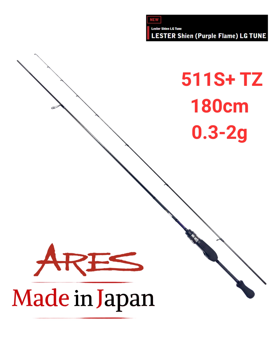 Ares Lester Shien LG 511S+ TZ 180cm 0.3-2.0g