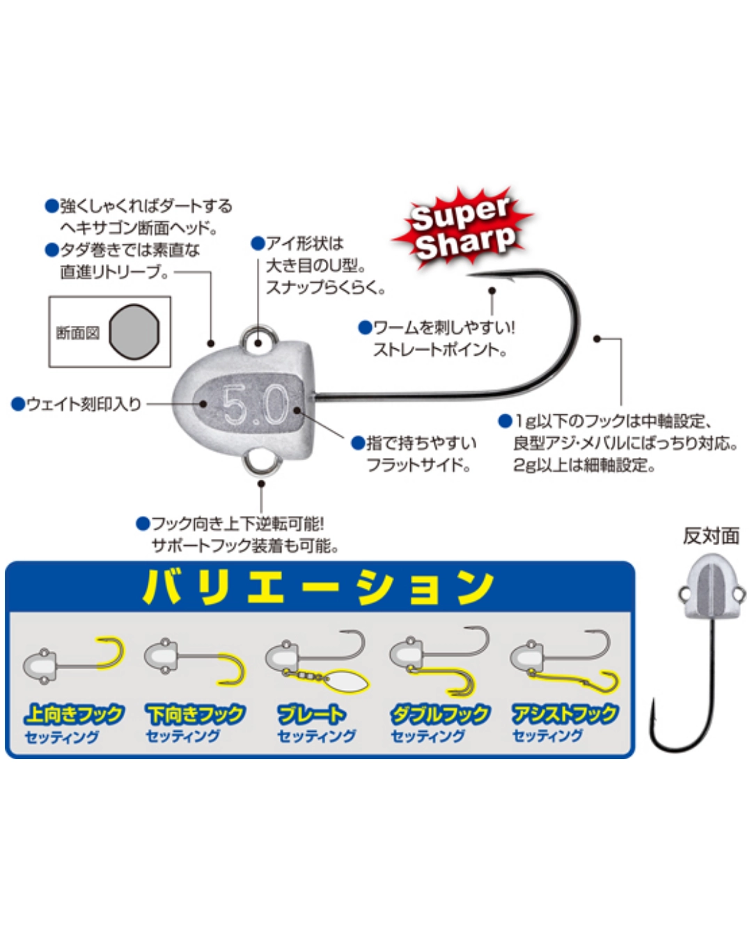 Owner Cultiva 12343 JH-70 Wangan Pro Head Jighead