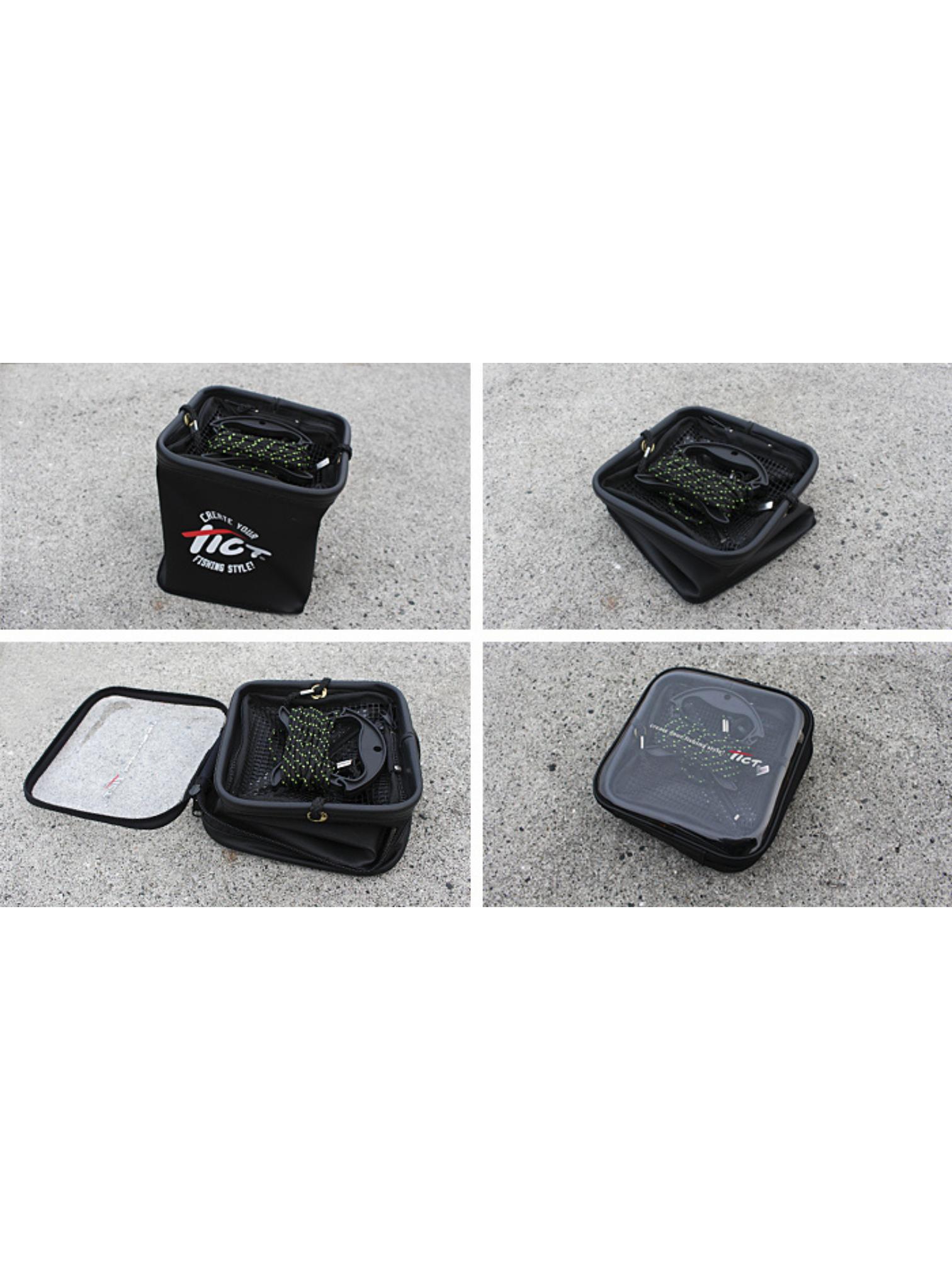 Tict Folding Live Bucket - Clear (Şeffaf Katlanır LRF Kovası)