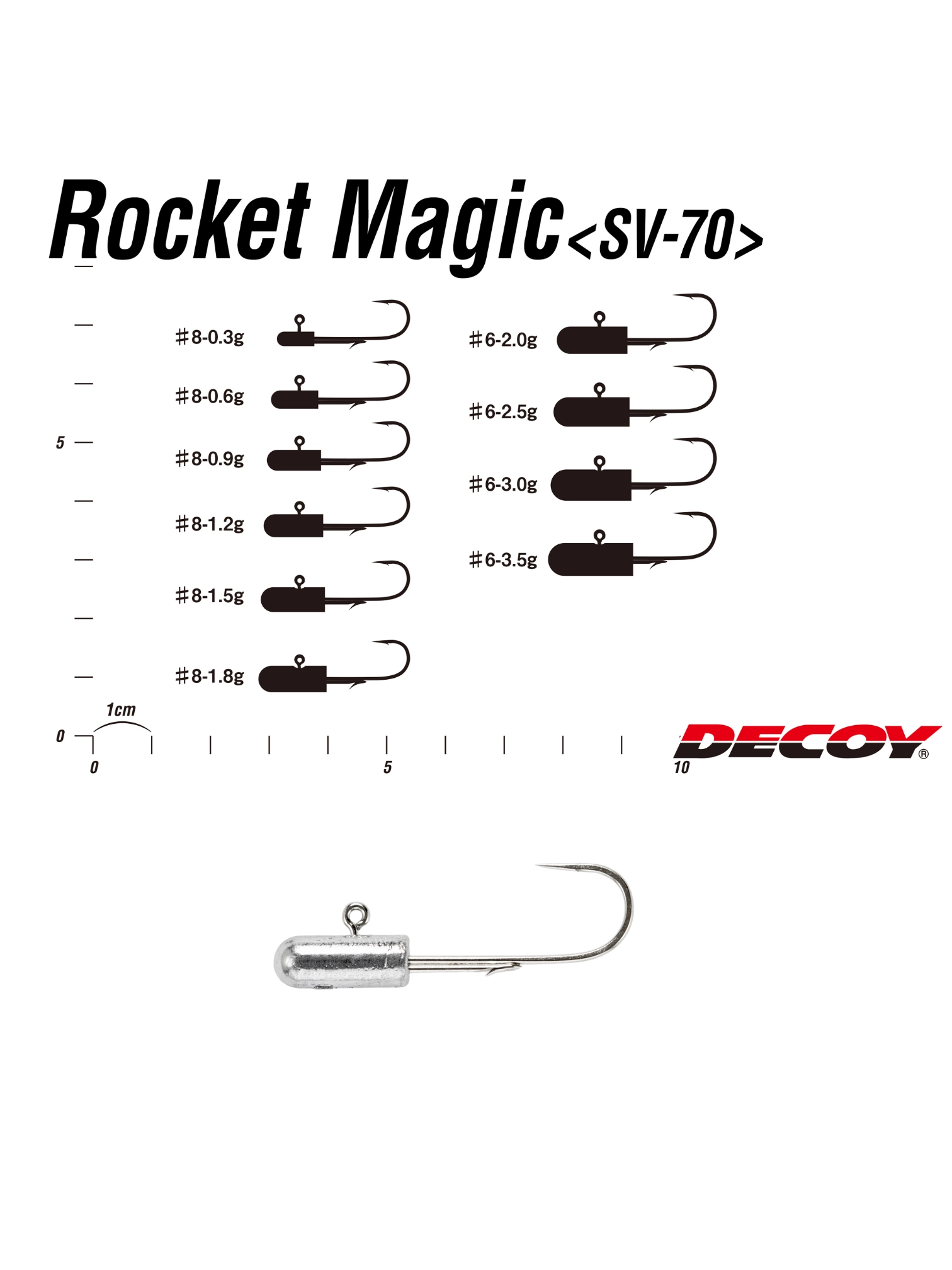 Decoy Rocket Magic SV-70 Jighead