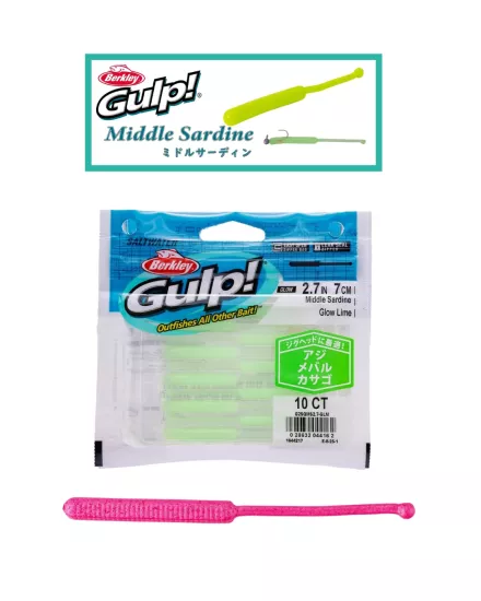 Berkley Gulp! Middle Sardine 2.7inch Pink