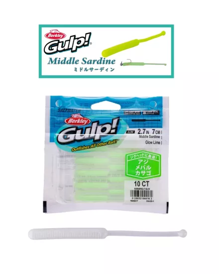 Berkley Gulp! Middle Sardine 2.7inch Pearl White