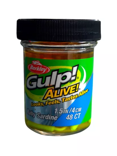 Berkley Gulp! Alive! Baby Sardine 1.5’’ Chartreuse
