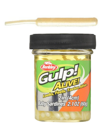 Berkley Gulp! Alive!® Baby Sardine - Pearl White