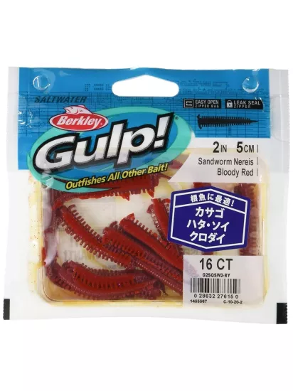 Berkley SW Gulp Sand Worm Nereis LRF Silikonu