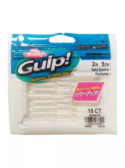 Berkley Gulp! Baby Sardine - Pearl White